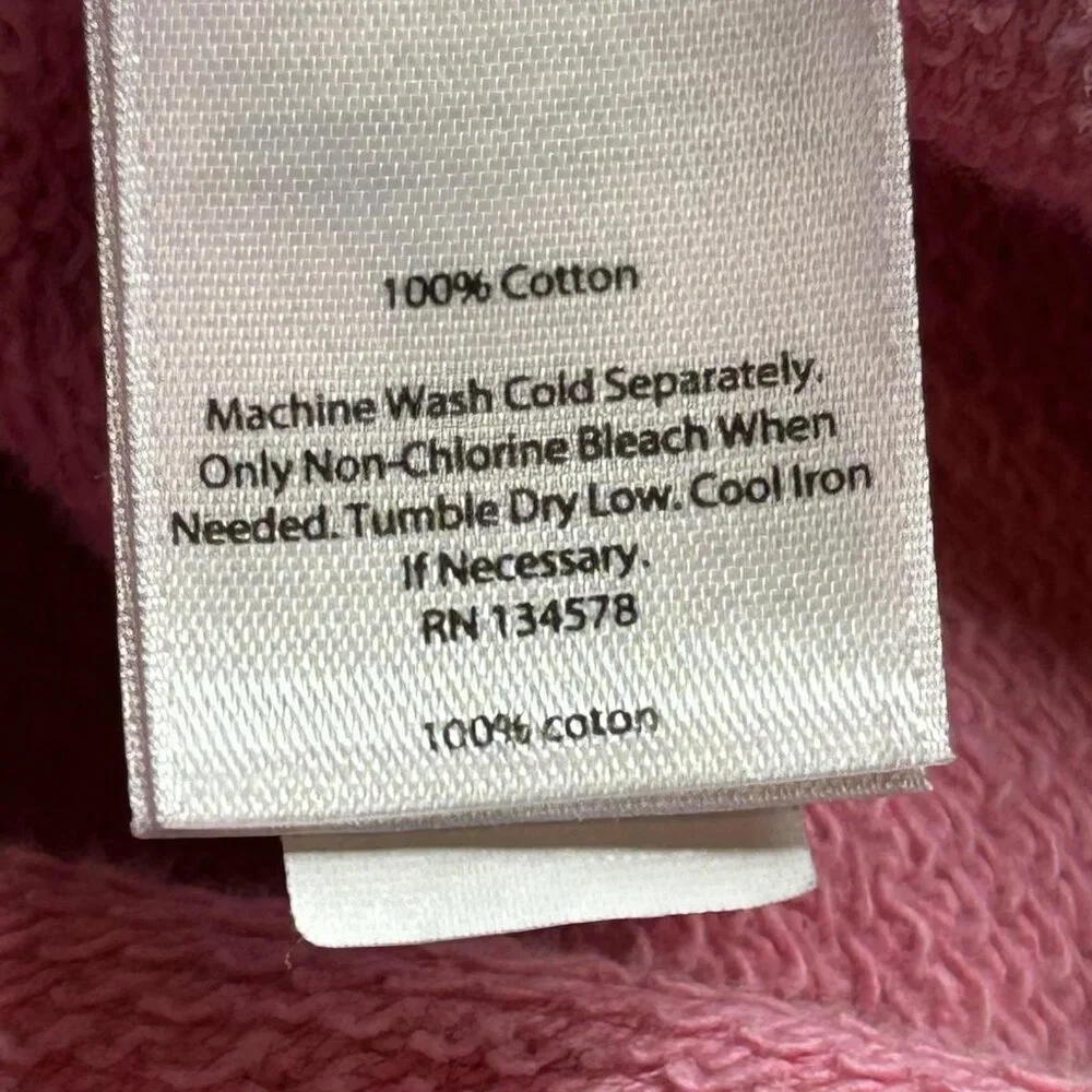 Vineyard Vines Sweatshirt Womens M Pink 1/4 Zip Kangaroo Pocket Logo Pullover - Picture 9 of 15